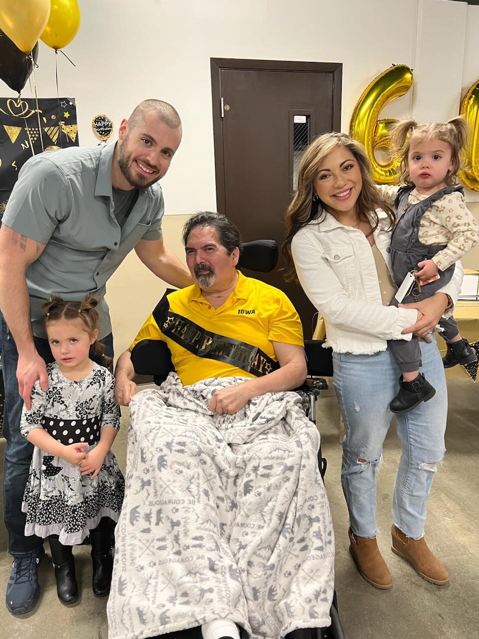 Michael Lindo with her family